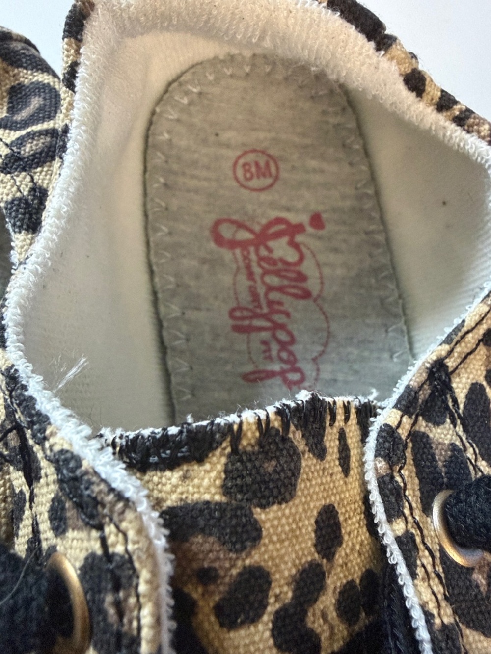 Jelly pop, leopard, print sneakers, in tan and black - Picture 2 of 5